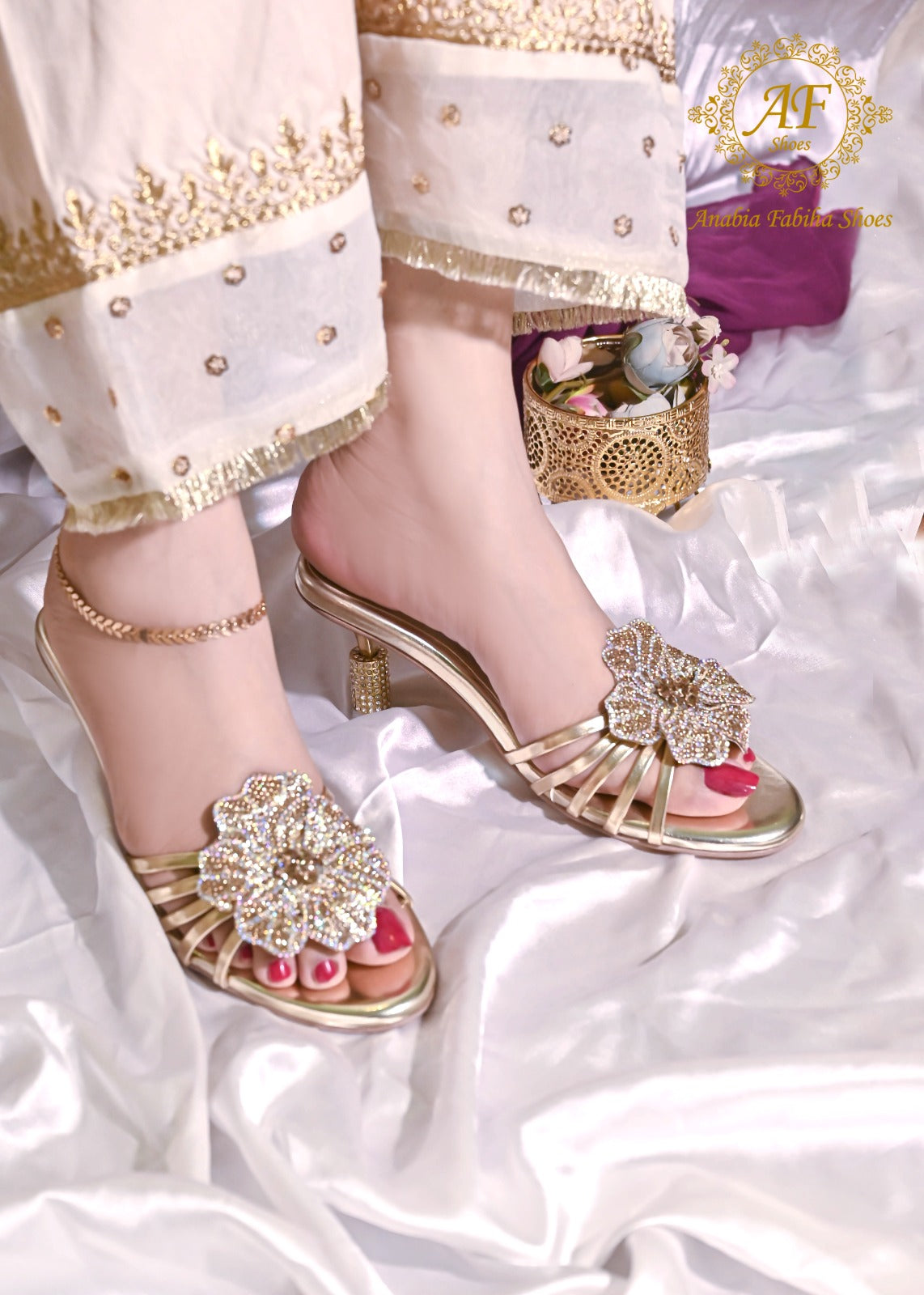 Jade Heels Gold